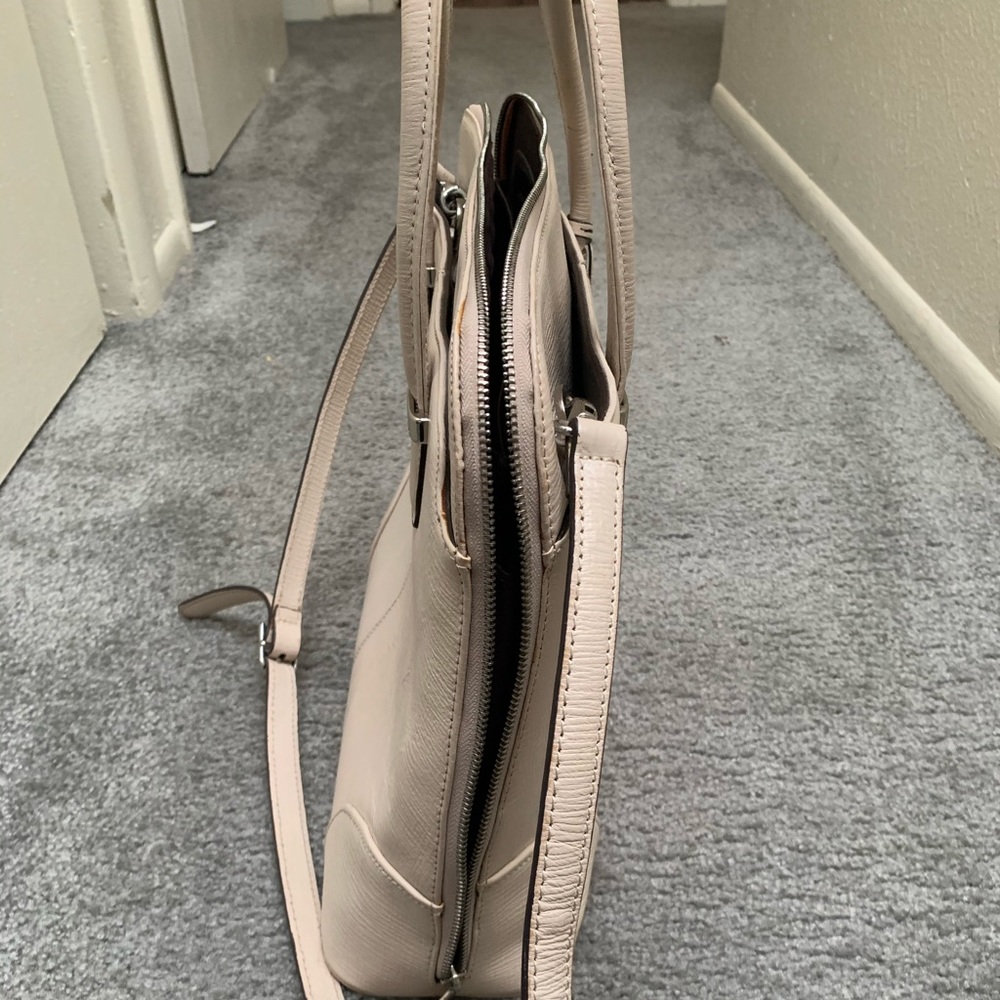 Women’s white briefcase